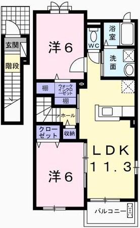 エスペランサ香寺の物件間取画像